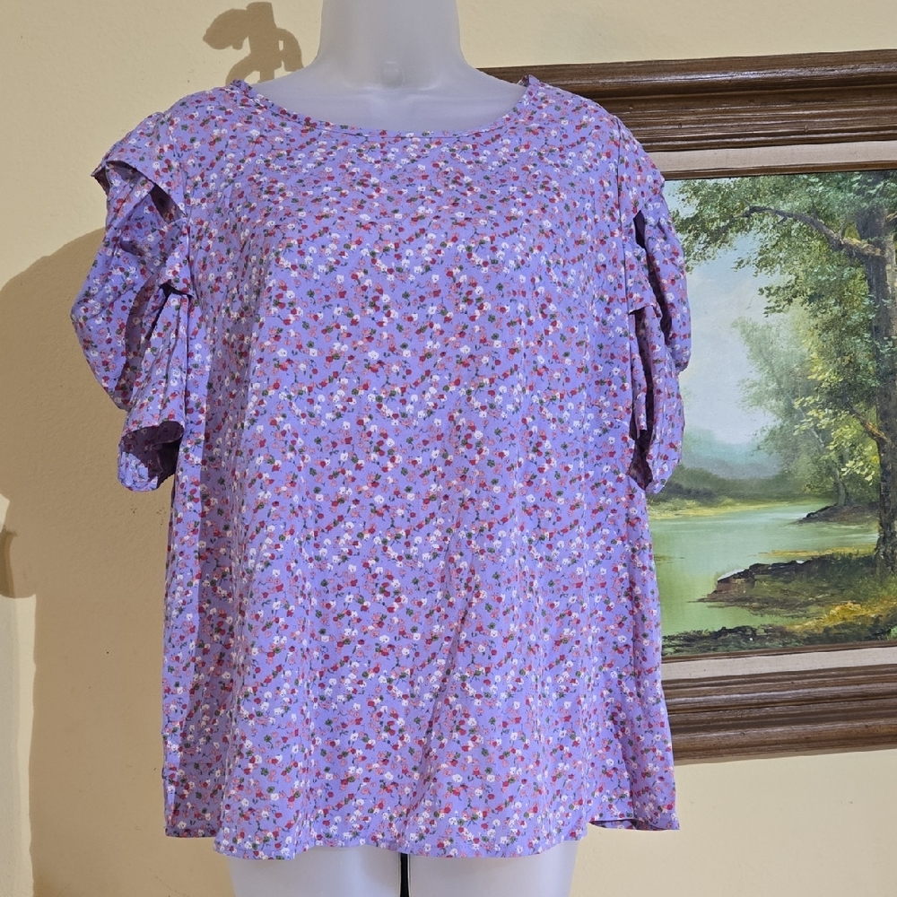 Floral Women's Top - Purple C52